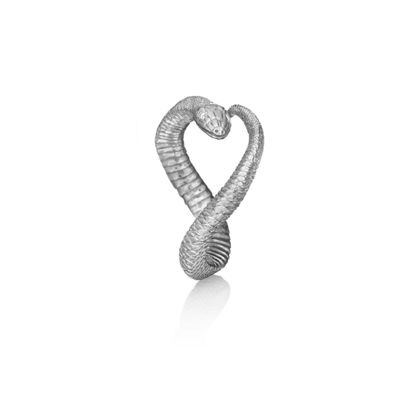 Anthony Lent Silver Stacking Serpent Ring