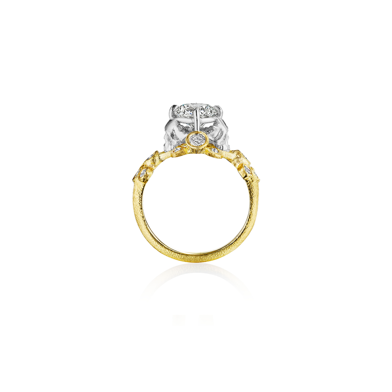 Memento Mori Diamond Engagement Ring
