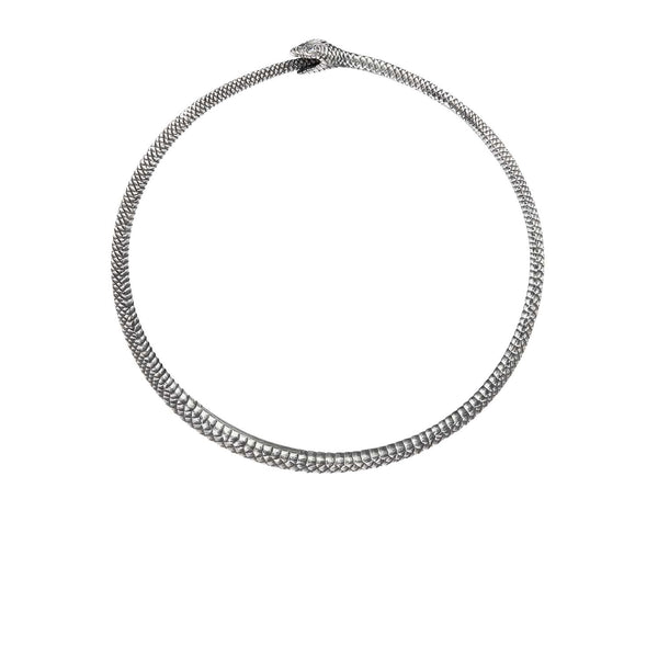 Anthony Lent Sterling Silver Ouroboros Bangle