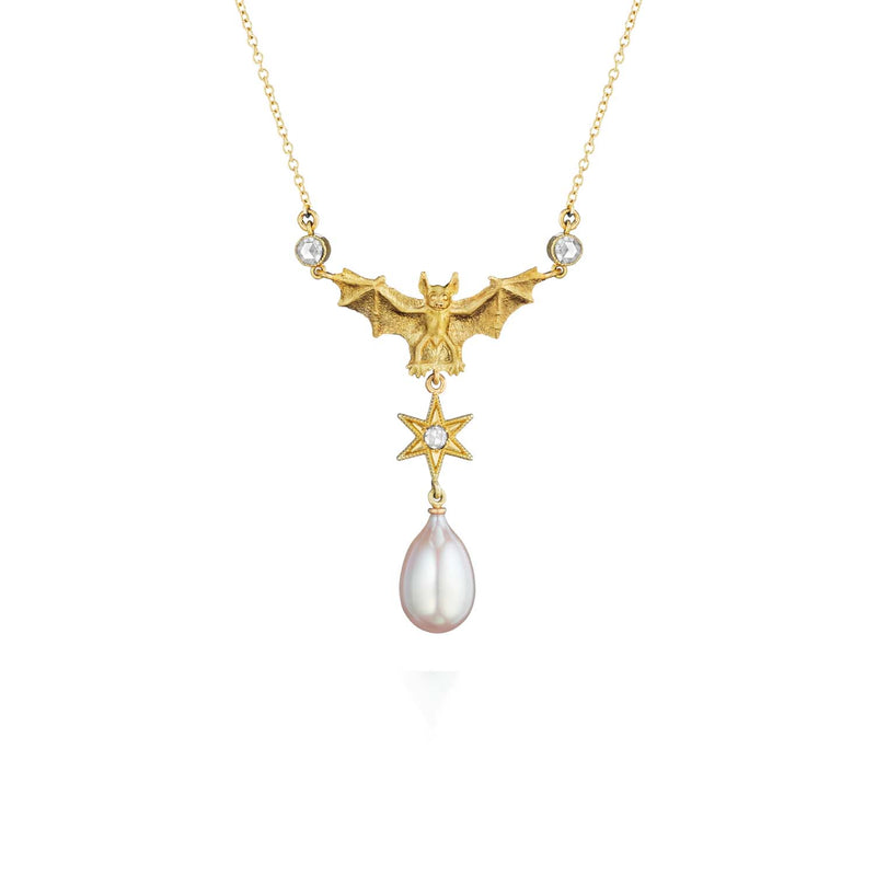 Anthony Lent Flying Fox Pearl Necklace