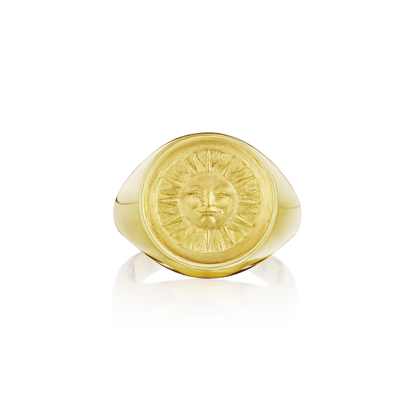 Anthony Lent Sunrise Signet Ring Front