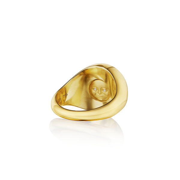 Anthony Lent Sunrise Signet Ring Back