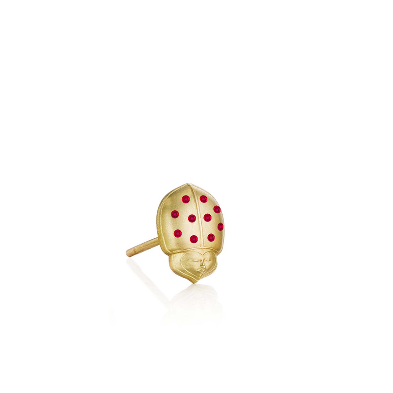 Ladybug online gold earrings