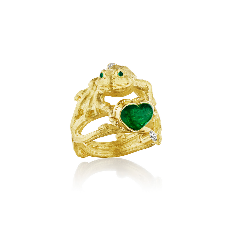 Anthony Lent Tsavorite Treefrog Ring