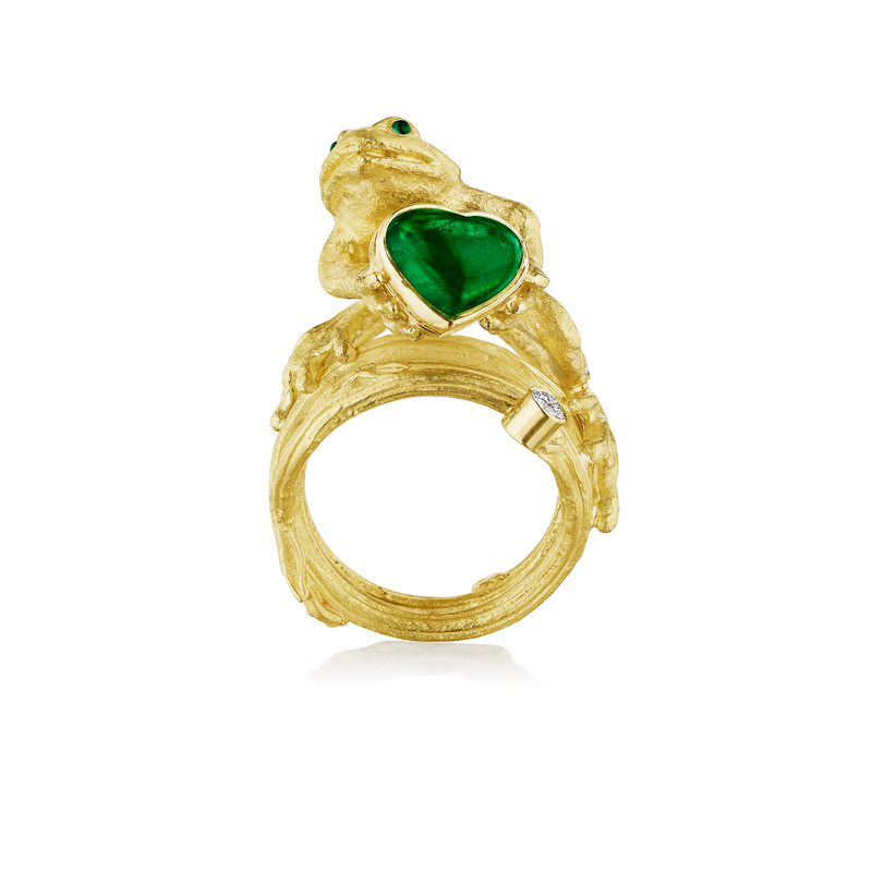 Anthony Lent Tsavorite Treefrog Ring