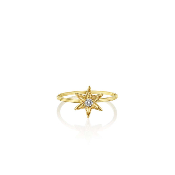 Anthony Lent Six Pointed Star Stacking Ring