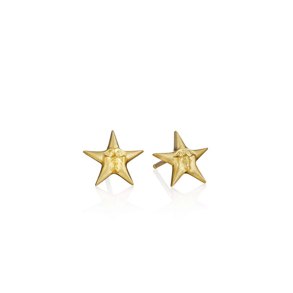 Anthony Lent Small Starface Stud Earrings