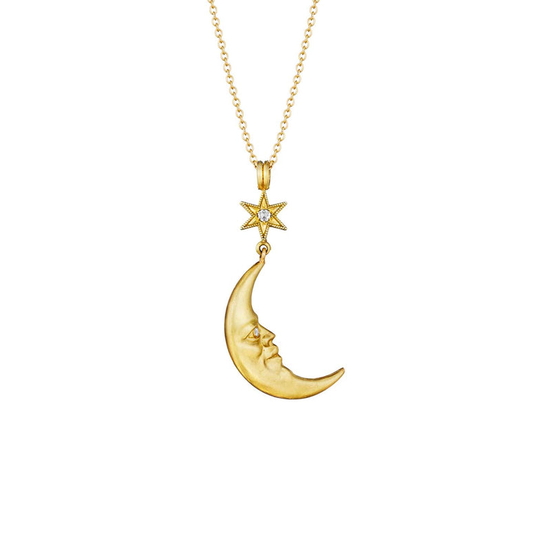 Anthony Lent Large Moonface Pendant Necklace – Love Adorned