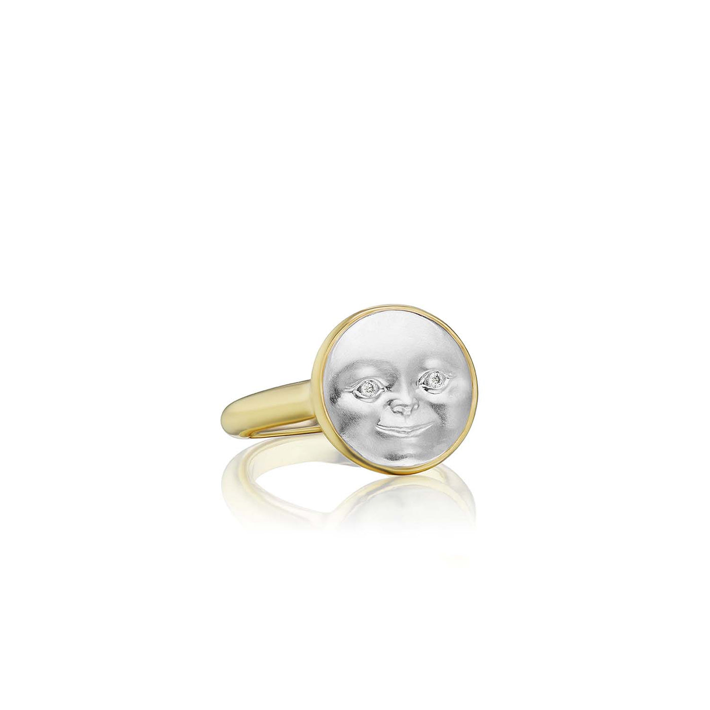 Moon face ring meaning store