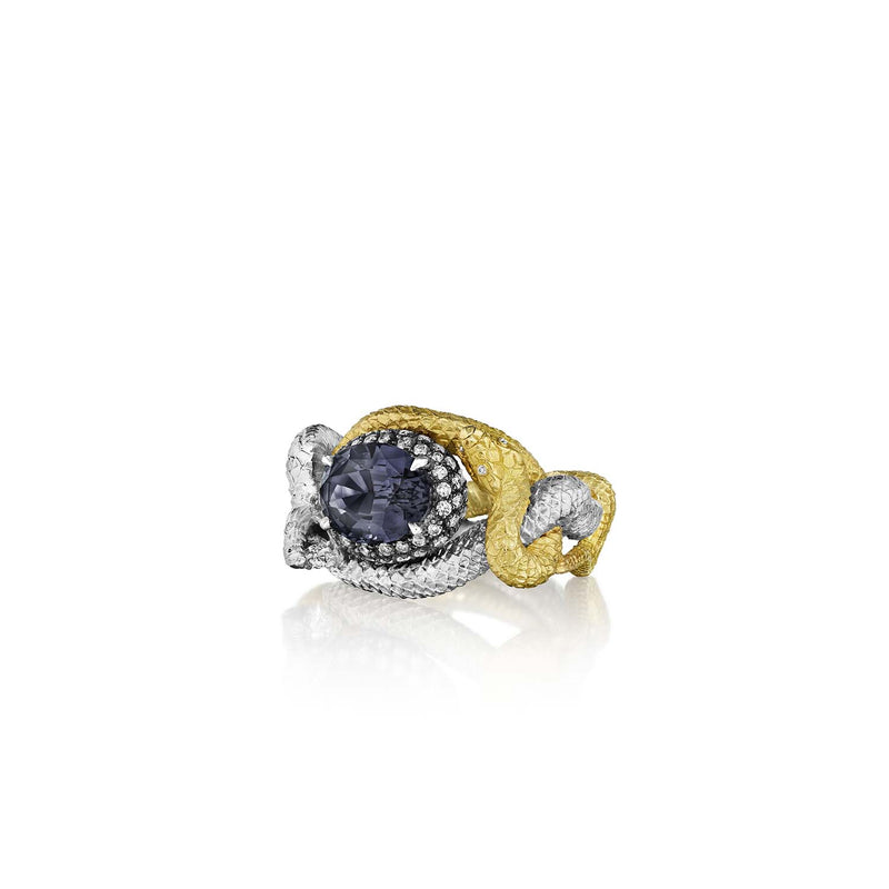 Anthony Lent Gray Spinel Fighting Vipers Ring