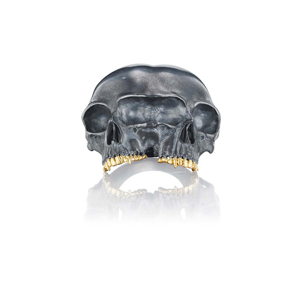 Anthony Lent Siamese Skull Ring