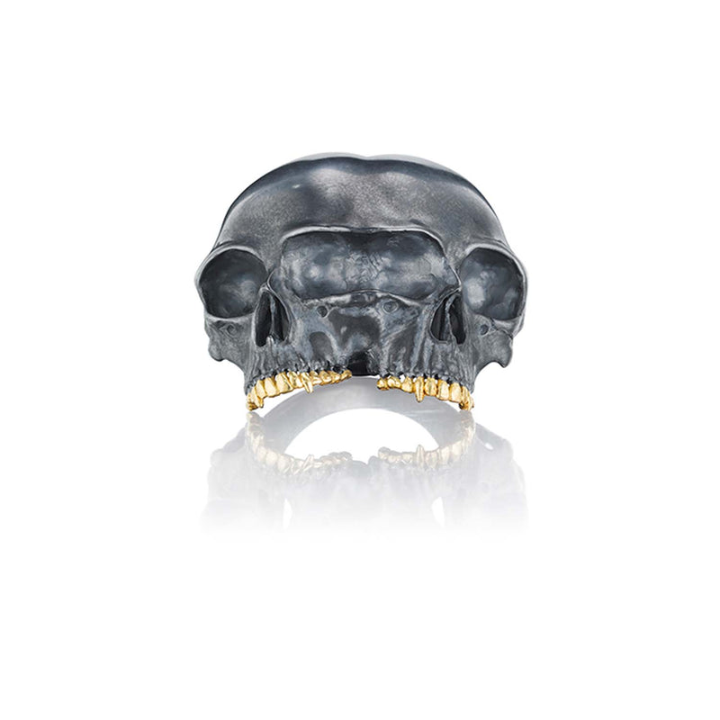 Anthony Lent Siamese Skull Ring