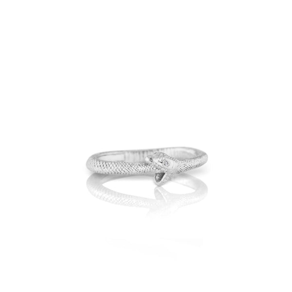 Anthony Lent Sterling Silver Ouroboros Ring