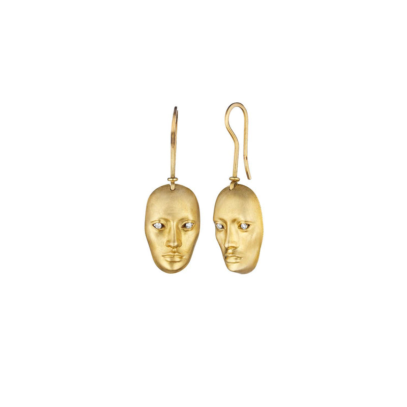 Anthony Lent Small Vulcana French Wire Earrings