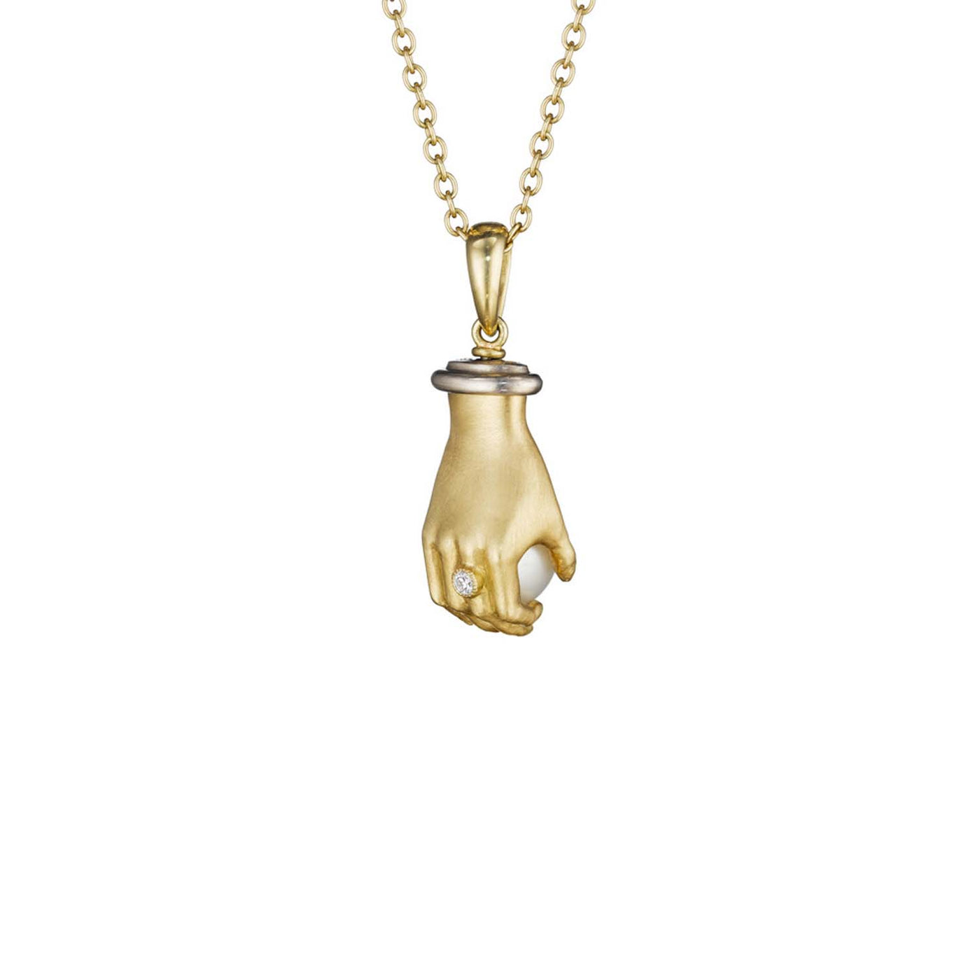 Pearl in Hand Pendant – Anthony Lent
