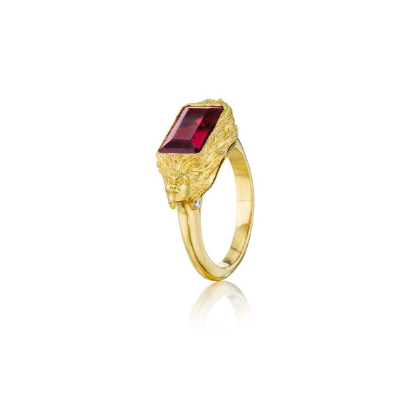 Anthony Lent Rubellite Muse ring