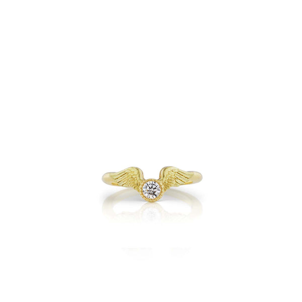 Anthony Lent Flying Diamond Engagement Ring